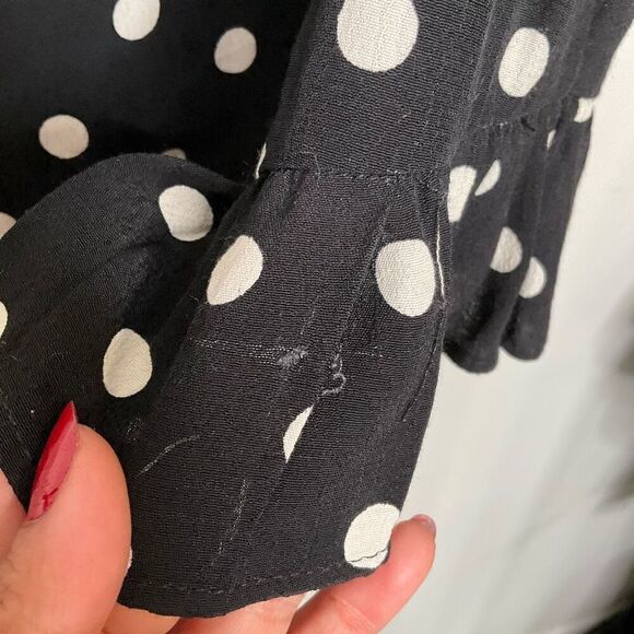 Zara Polka Dot Wrap Skort - Picture 8 of 8